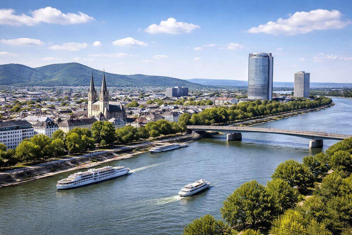 Stadtansicht von Bonn im Rheinland – hier kaufen wir Autos mit Getriebeschaden an