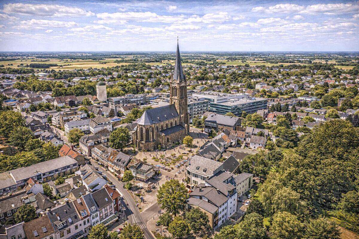 Stadtansicht von Euskirchen im Kreis Euskirchen – hier kaufen wir Autos mit Getriebeschaden an